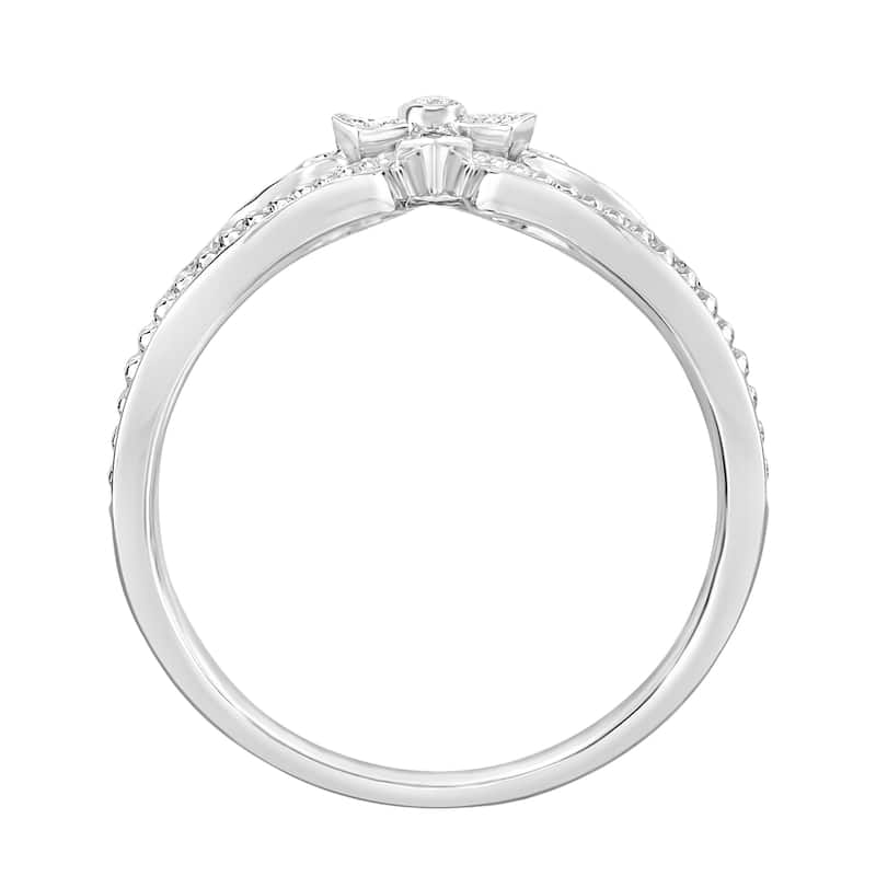 Calista - 1/20 Cttw Natural Diamond 10KT White Gold Ring