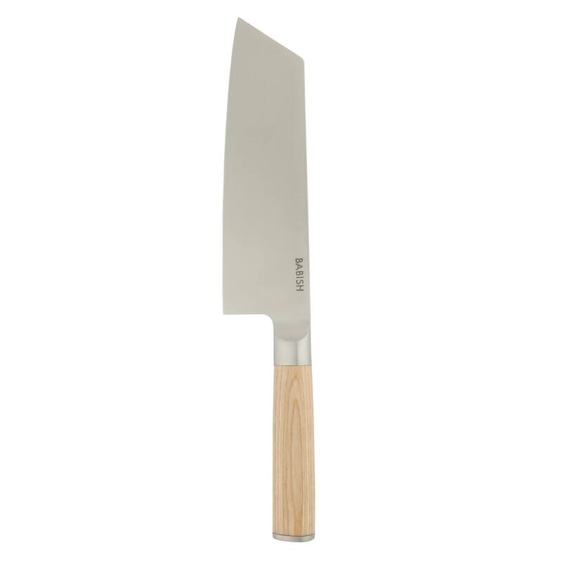 Babish High Carbon 1.4116 German Steel Full Tang 7.5-Inch Clef Knife Chef & Cleaver Hybrid for Chopping, Slicing & Prep