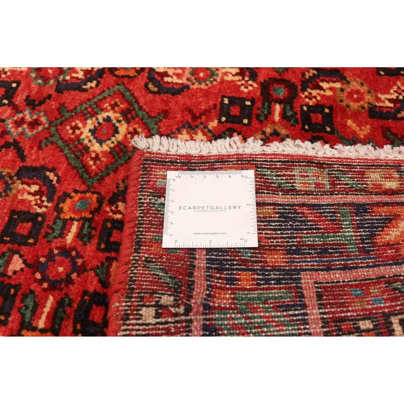 ECARPETGALLERY Hand-knotted Andelz Red Wool Rug - 3'9 x 10'5