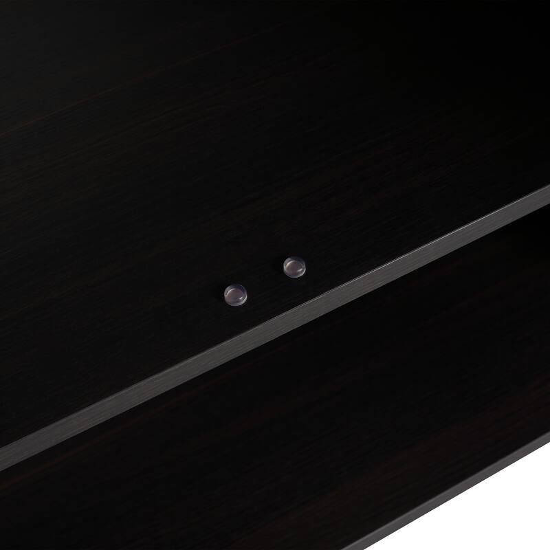 GDFStudio - Lisbon Modern Minimalist Freestanding Bathroom Vanity Cabinet with Soft Close Doors, Open Shelf, Sink NOT INCLUDED