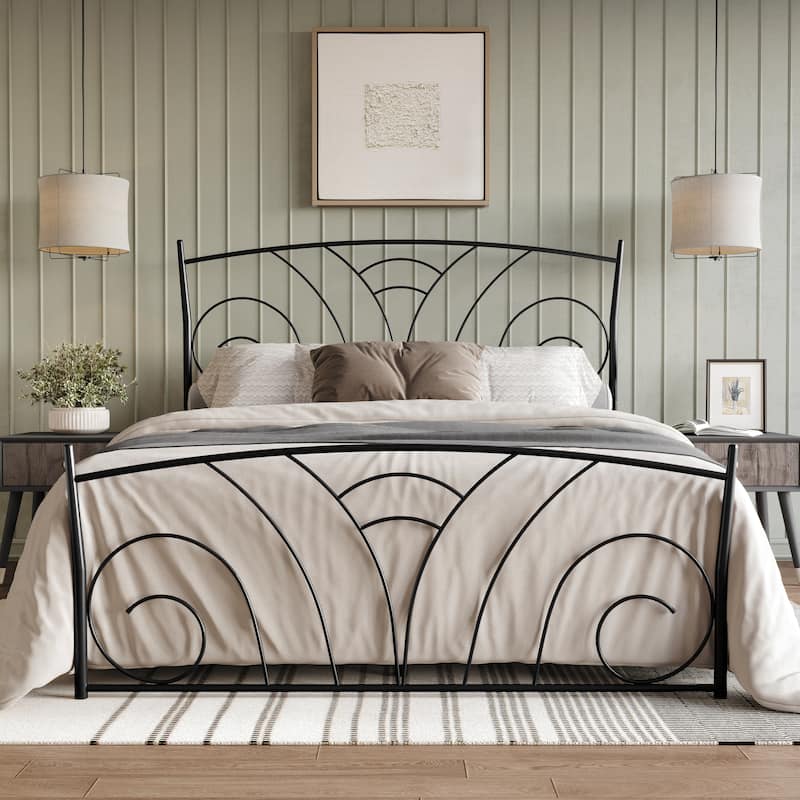 Clayfell Essex Metal Bed - Queen - Black