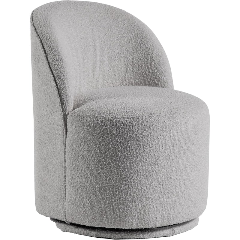 Gray Finish Rotating Upholstered Modern Chairs Set