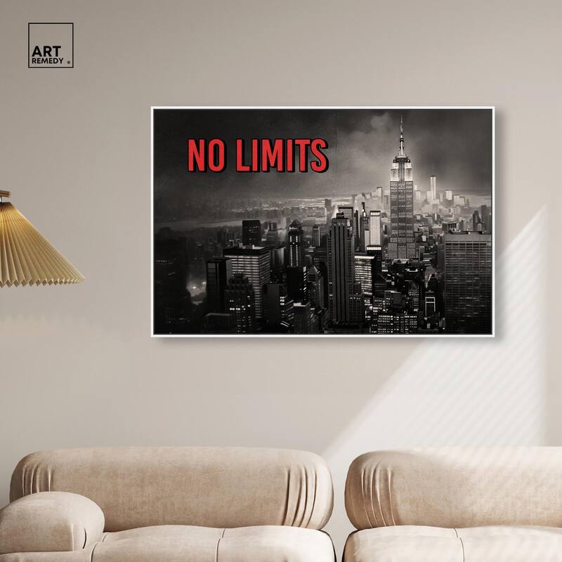No Limits City Canvas by Art Remedy