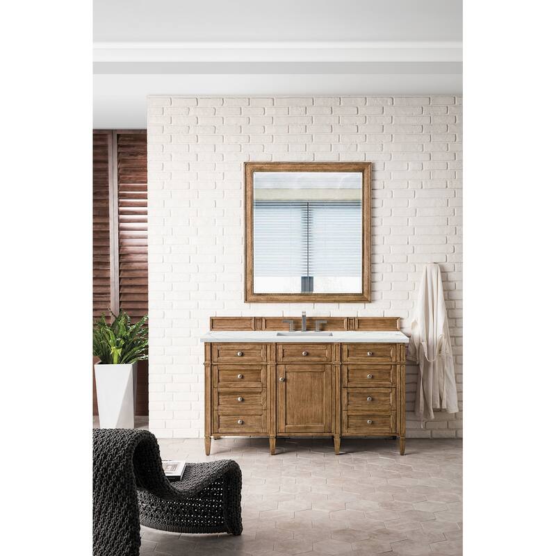 James Martin Vanities 650-V60S-FENC Brittany 60" Free Standing Single