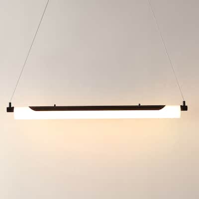 SAFAVIEH Home Lighting Collection Tyto 34" Modern & Contemporary Pendant - 34" W x 4" D x 76" H