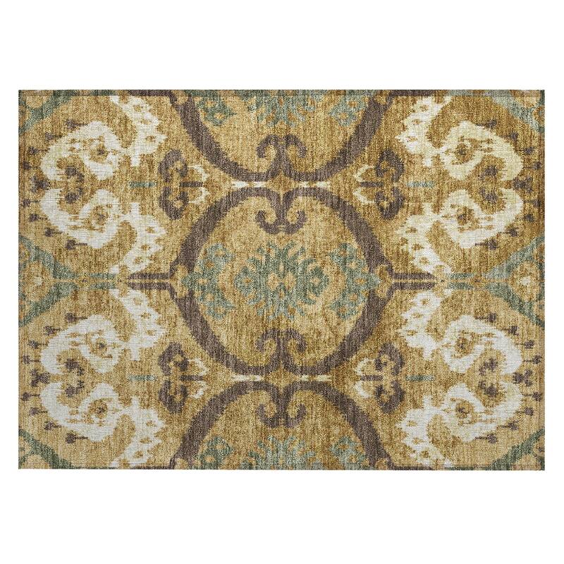 Machine Washable Indoor/ Outdoor Global Empire Chantille Rug