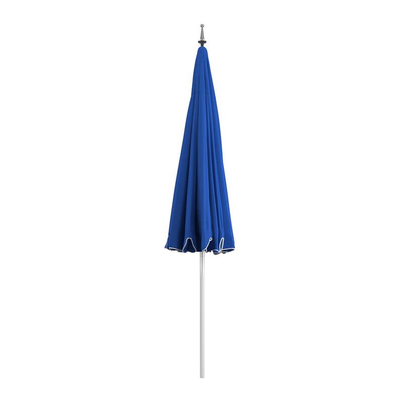 California Umbrella 85' Classic Pagoda Series Patio Umbrella With White Aluminum Pole Push Lift Sunbrella