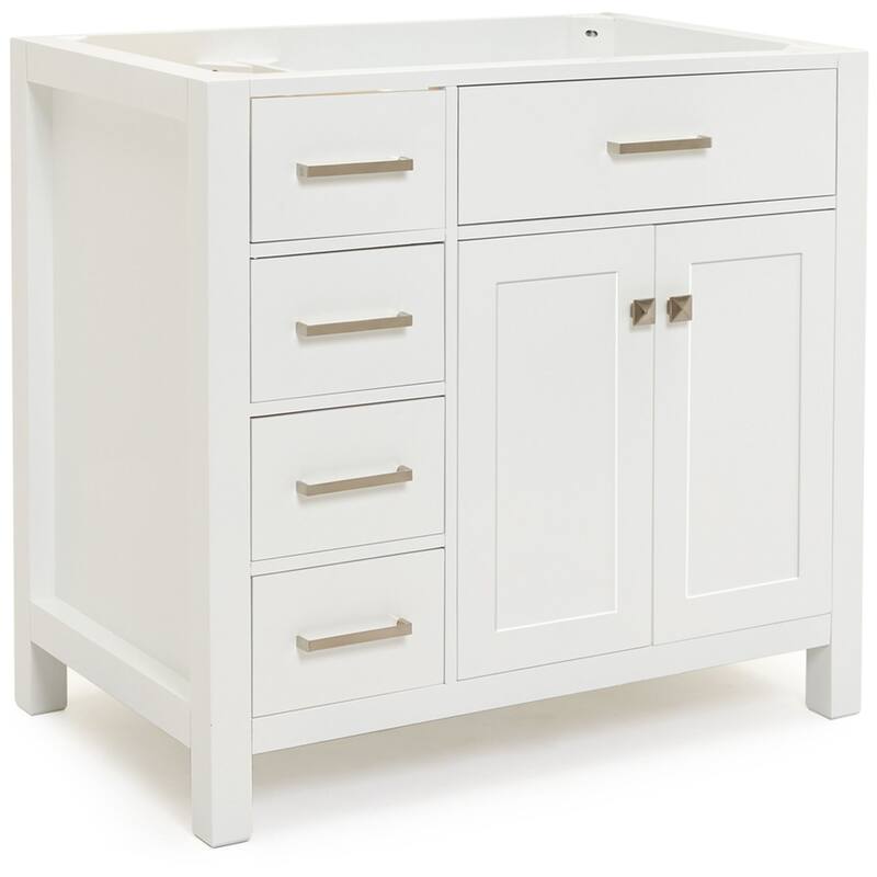 Ariel H036S-R-BC Bristol 36" Single Free Standing Right Offset Vanity