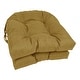 preview thumbnail 9 of 16, 16-inch U-shaped Indoor/ Outdoor Chair Cushion (Set of 2) - 16" x 16"