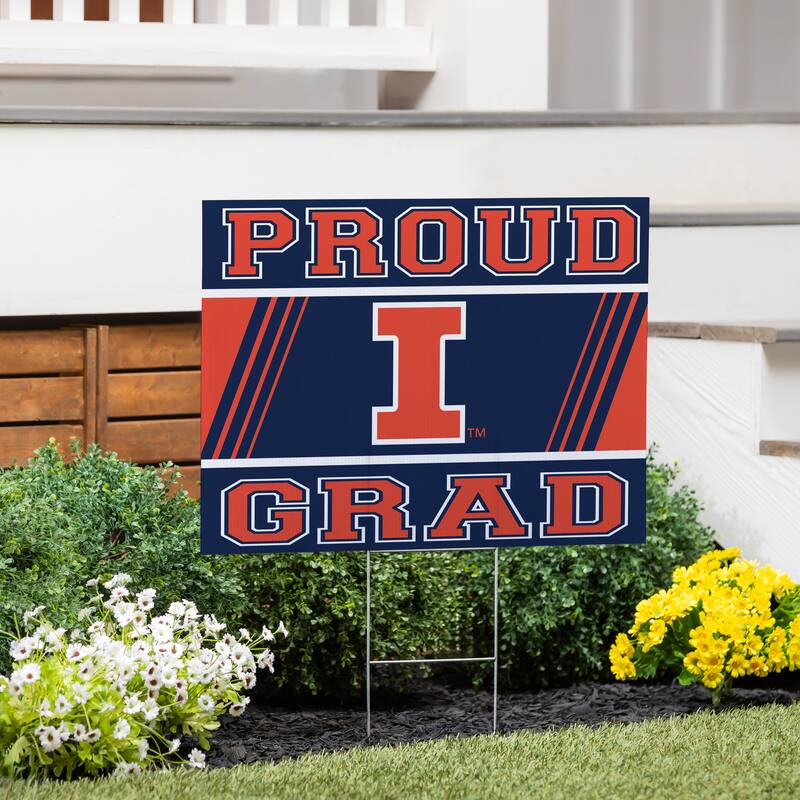 University of Illinois 24" x 18" Graduation Coroplast Outdoor Yard Sign