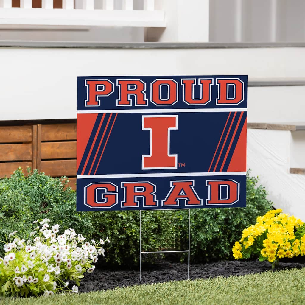 University of Illinois 24" x 18" Graduation Coroplast Outdoor Yard Sign