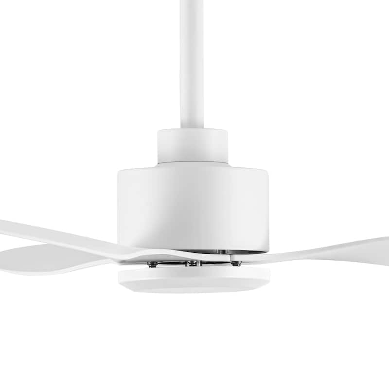 42-Inches Black/White Ceiling Fan with Remote without Light(3-Blade)