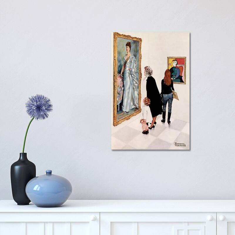 iCanvas "Picasso vs. Sargent" by Norman Rockwell Canvas Print - 18x12x1.5