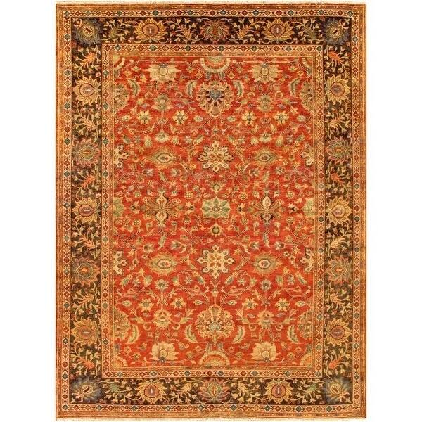 slide 2 of 3, Pasargad Home Heriz Collection Hand-Knotted Lambs Wool Rug 13' 9" X 16' 9" - Rust