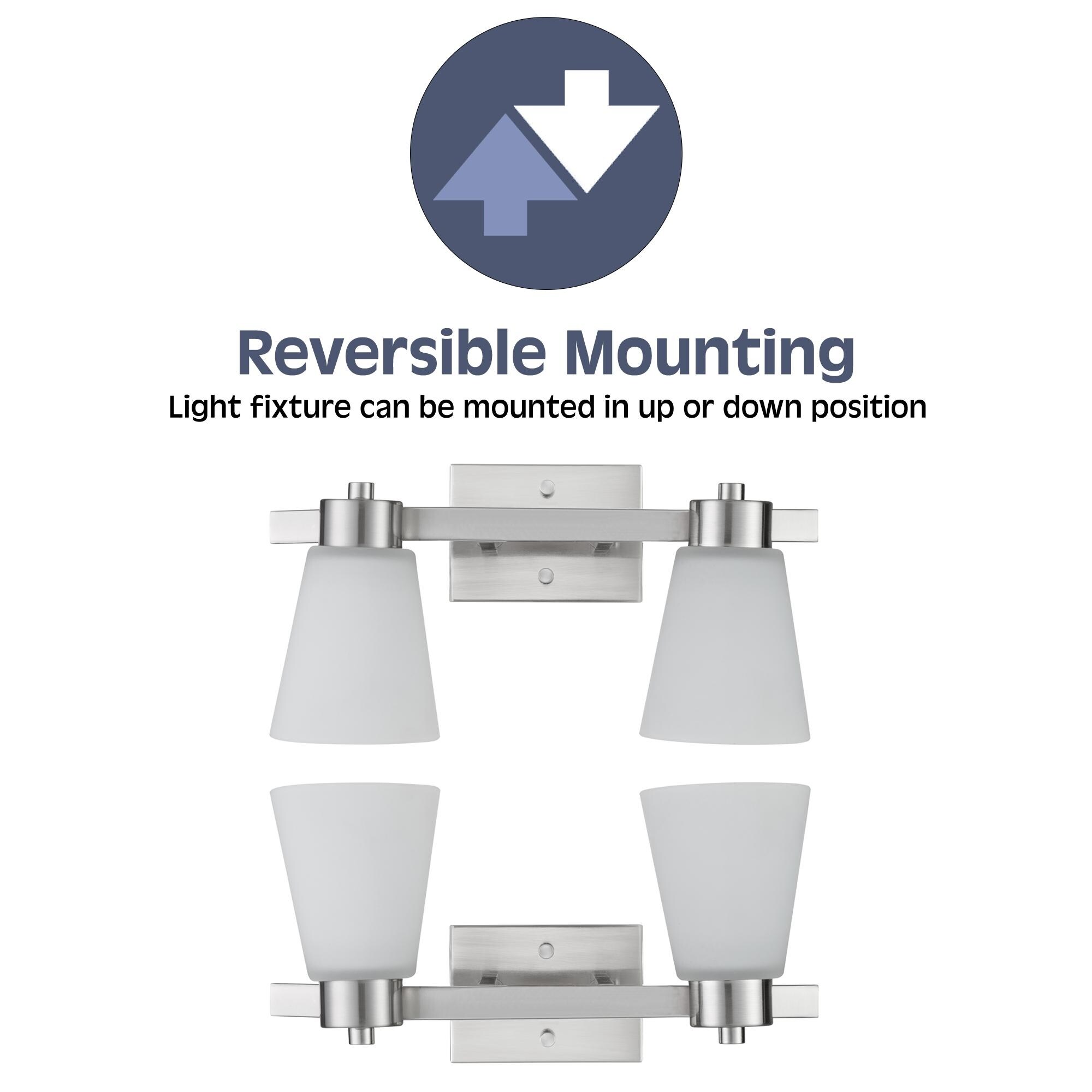 Brushed Nickel Prominence Home 51570-01 Lornah Wall Mount Bath Vanity Brushed Nickel Prominence Home 51570-01 Lornah Wall Mount Bath Vanity