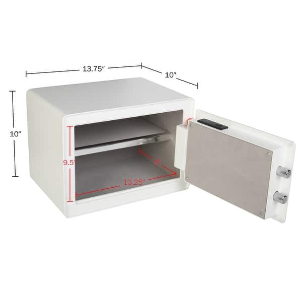 Stalwart Electronic Safe With Fingerprint Lock - Digital Biometric Safe For Home & Office