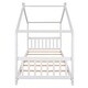 preview thumbnail 18 of 16, Twin Size Platform Bed, Wooden Twin Playhouse Bed with Roof for Kids