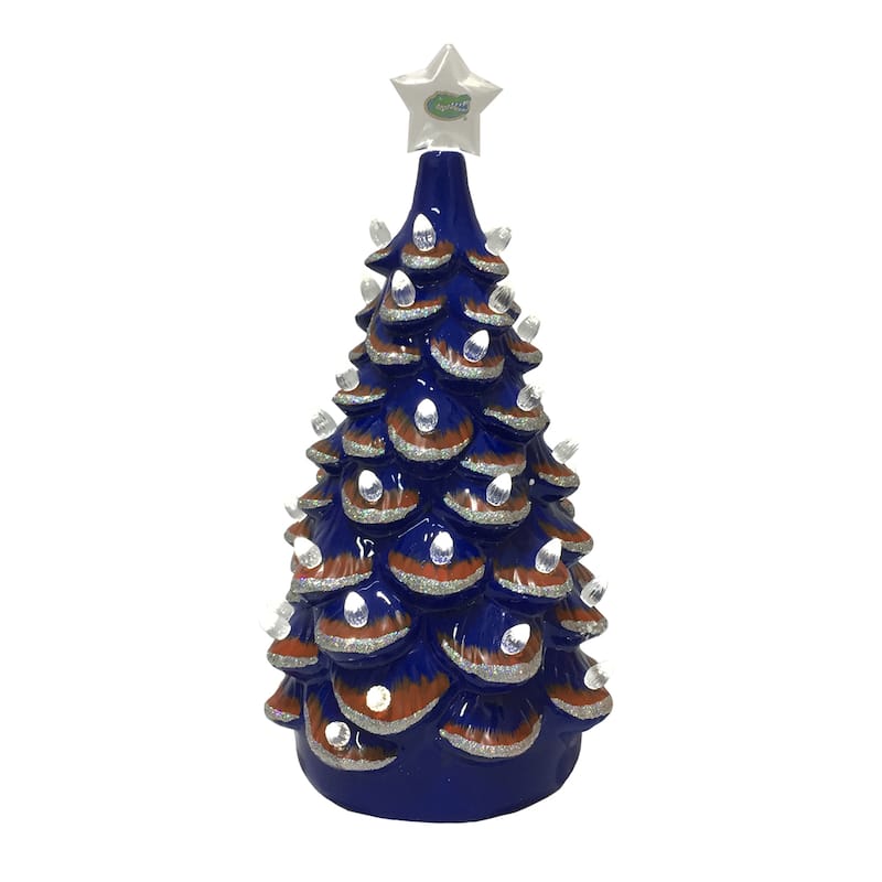 14 inch Florida Ceramic Tree - blue