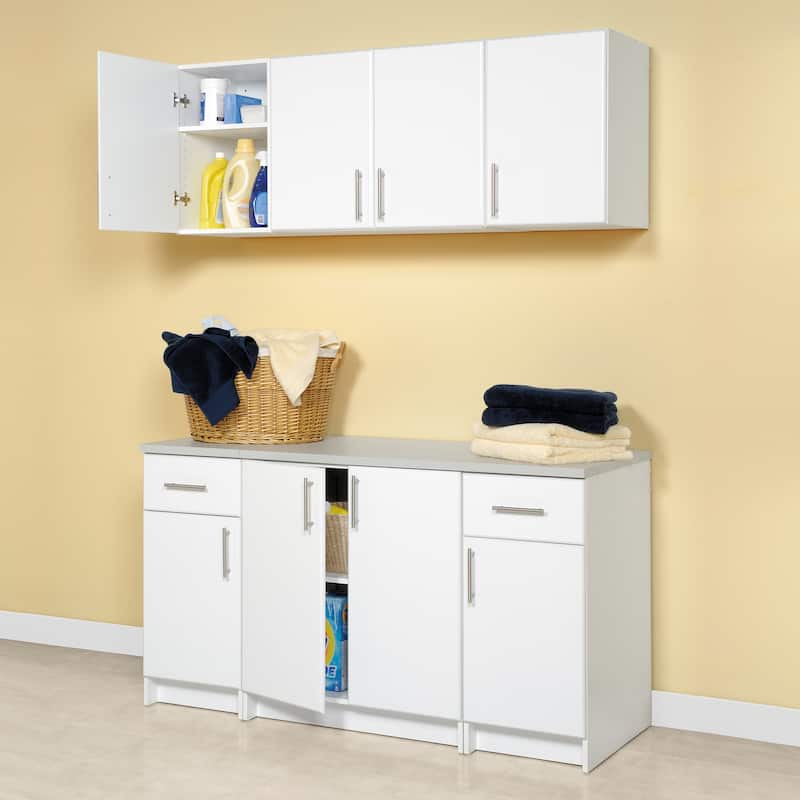 Prepac Elite 16-inch Stackable Wall Cabinet, Multiple Finishes - 16 Inch - 16 Inch - White