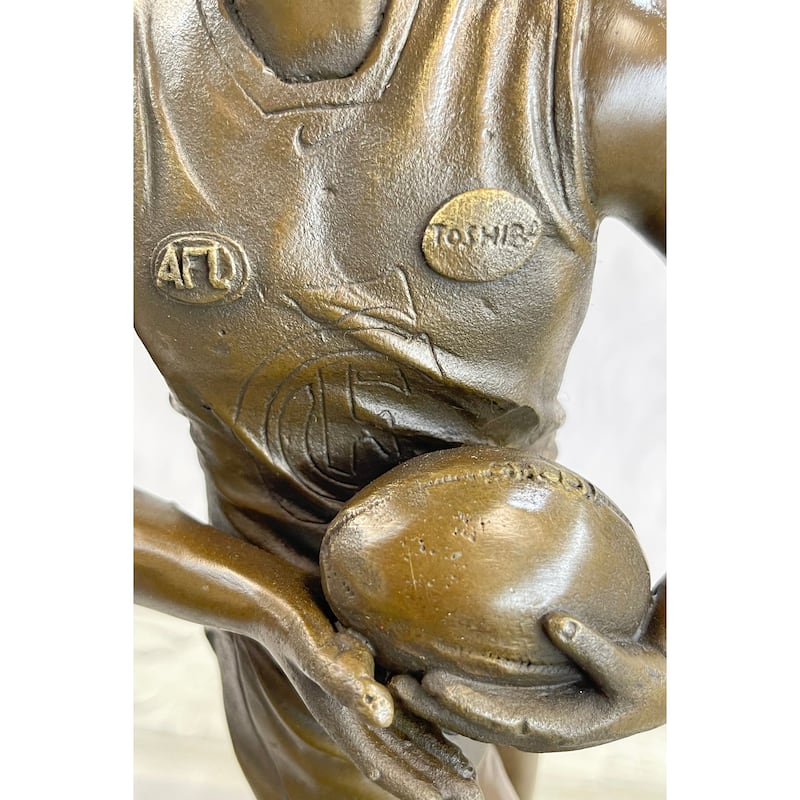 Genuine Bronze Sport Rugby World Cup Australian Player Sculpture Statue