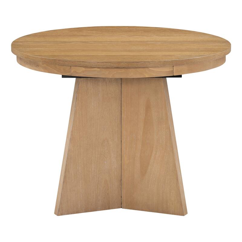 Extendable Dining Table with 16-inch Leaf