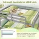 preview thumbnail 9 of 18, Costway Full Over Full Bunk Bed with Full-length Guardrails &