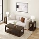 preview thumbnail 13 of 13, Forma Rectangular Coffee Table with Shelf - 54 inches - 54"