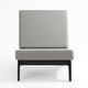 preview thumbnail 61 of 136, Outdoor Teak Wood Waterproof Armless Chair Loveseat with Cushions