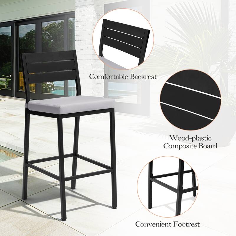 Pellebant Outdoor Indoor Barstools with Cushion