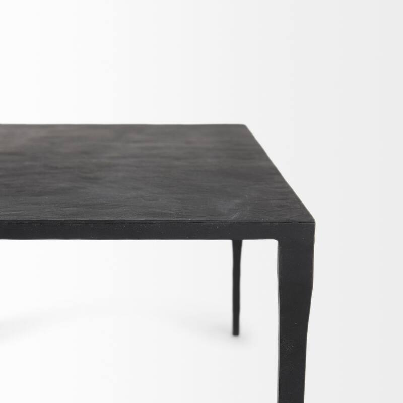 Timothy Ebony Black Iron Side Table