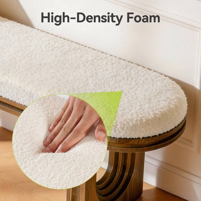 47.24" Bedroom Bench, Upholstered Bench for Bedroom End of Bed