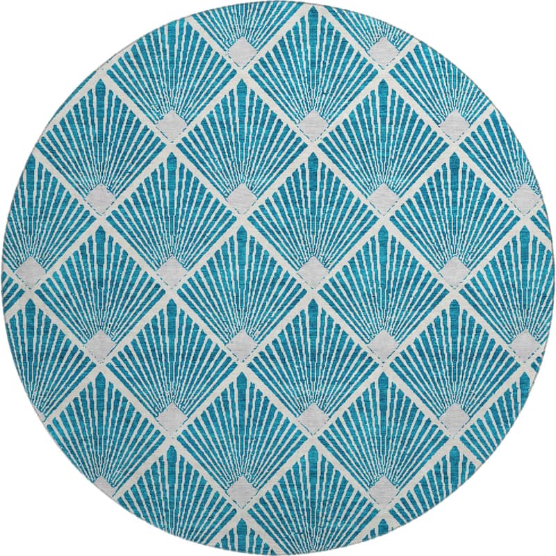 Premium Washable Super Soft Diamond Trellis Mayfield Rug