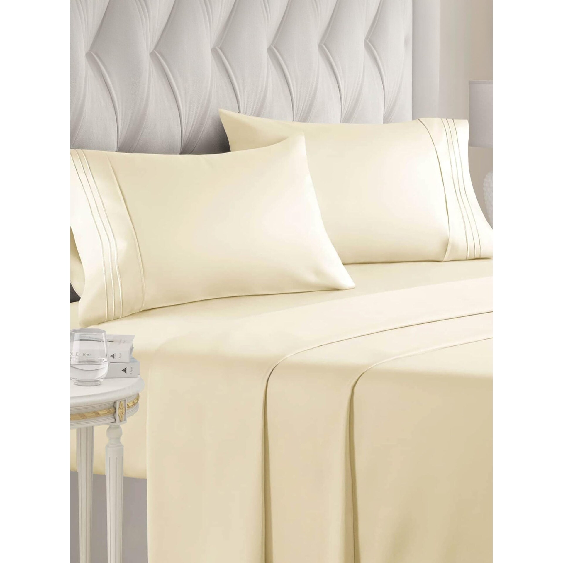 King Size 4 Piece Sheet Set Comfy Breathable Cooling Sheets Hotel Luxury Bed Sheets for Women Men Deep Pockets Bed Bath Beyond 40372117