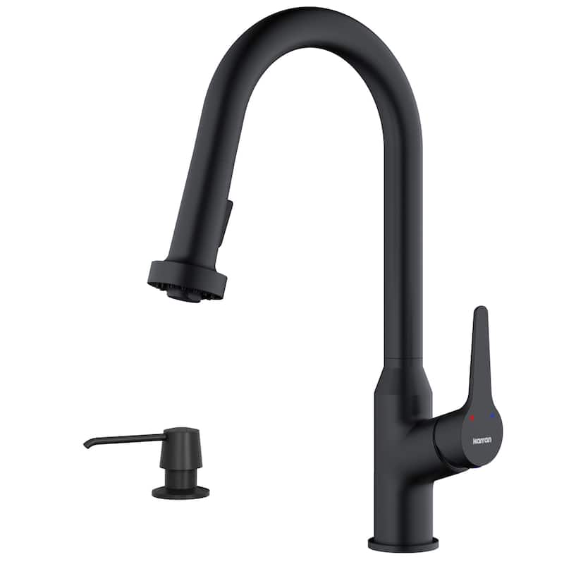 Karran USA KKF250SD25 Dockton 1.8 GPM Single Hole Kitchen Faucet - Matte Black
