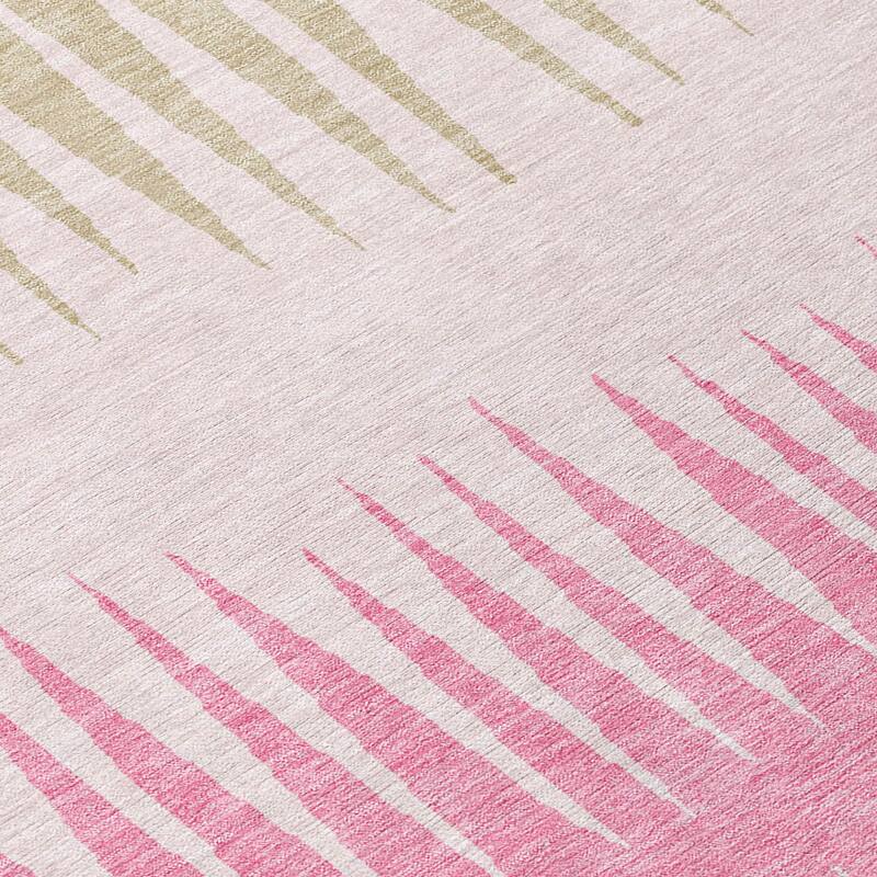 HomeRoots Striped Transitional Rectangle Outdoor Rug