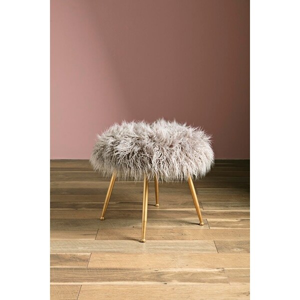 Shop 24” Gray and Golden Colored Galvanized Finish Decorative Fuzzy