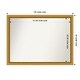preview thumbnail 34 of 191, Wall Mirror Choose Your Custom Size - Extra Large, Townhouse Gold Wood