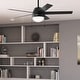 preview thumbnail 1 of 10, Hunter 52" Anslee Ceiling Fan with LED Light and Pull Chain, Modern, Transitional Matte Black