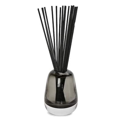 Grey Tinted Glass Reed Diffuser Zen Tea Scent