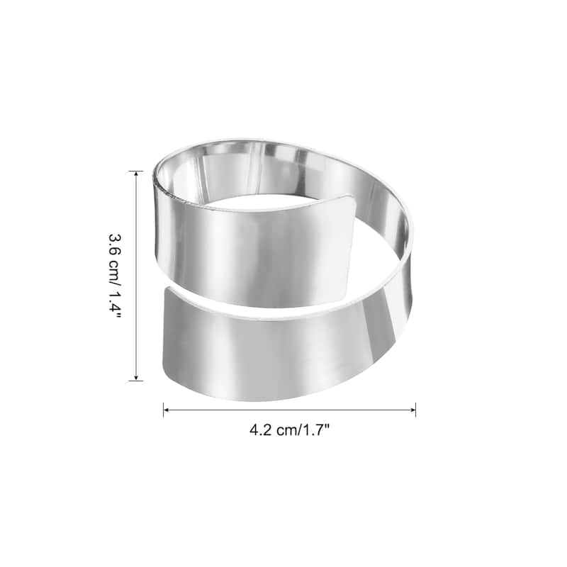 Napkin Rings Metal Irregular Napkin Holder for Dinner