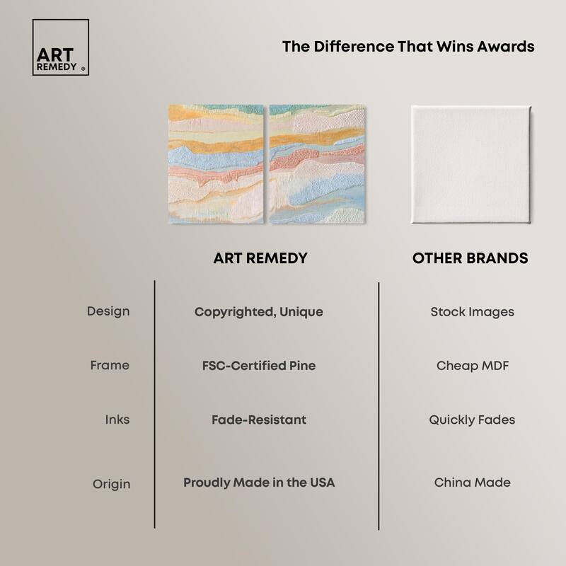 Morning Calm III Canvas Set of 2 by Art Remedy, Gallery Wrapped