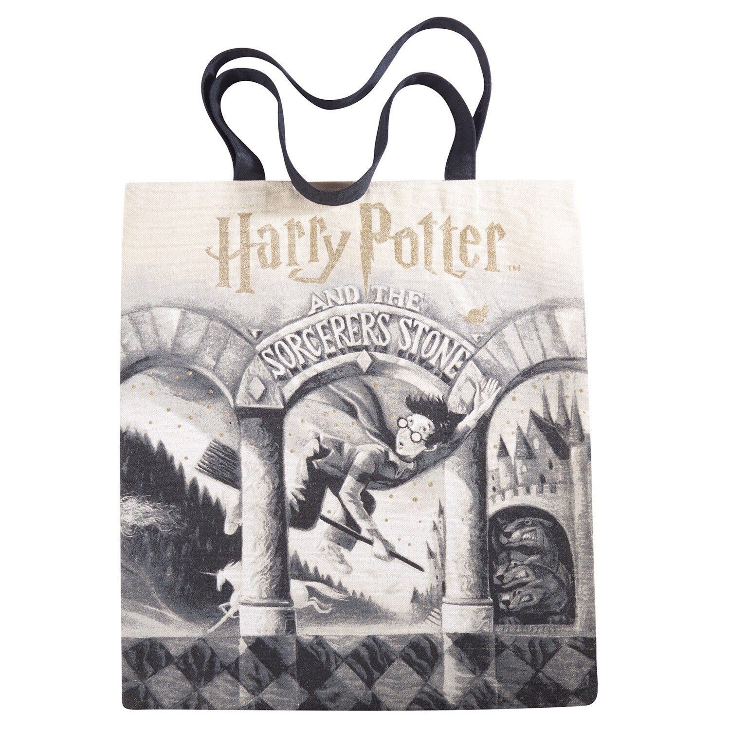 Shop Out Of Print Women S Harry Potter Book Cover Canvas Tote Bag Sorcerer S Stone Sorcerers Stone One Size Overstock 31720978
