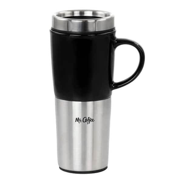 10 oz Stainless Steel Straight Coffee Mug with Slide Lid and