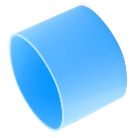 Silicone Expandable Reusable Heat Resistant Glass Bottle Cup Sleeve - Blue - 2.2" x 2"(D*H)