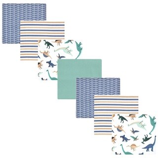 Hudson Baby Boys Cotton Flannel Receiving Blankets Bundle, Dino Friends, One Size - Dino Friends - One Size