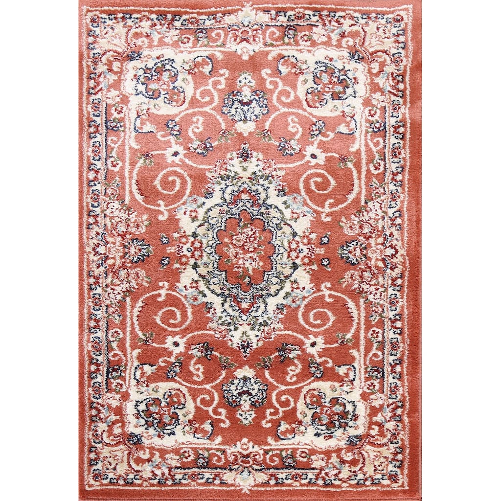 Floral Medallion Transitional Oriental Turkish Rug Traditional Carpet