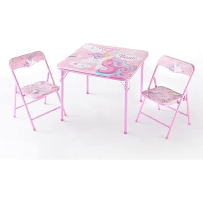 Heritage Kids Unicorn 3 Piece Table and Chair Set