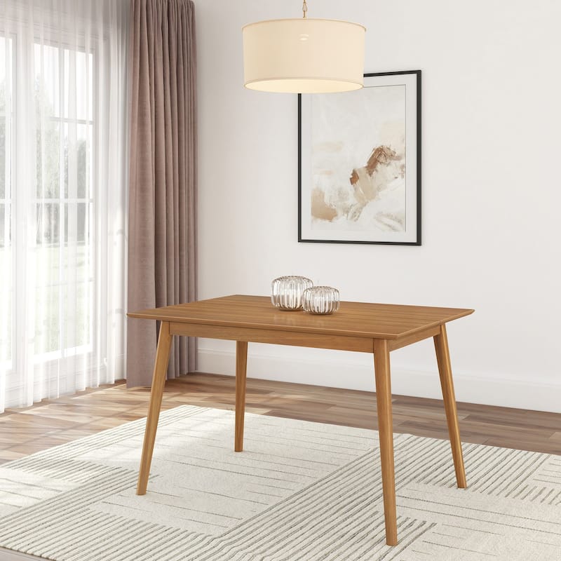 Plank and Beam Mid-Century Modern Dining Table - 48" - Pecan