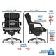 preview thumbnail 3 of 65, La-Z-Boy Sutherland Quilted Leather Executive Office Chair - High Back with Lumbar Support
