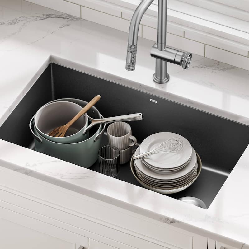KRAUS Forteza Granite 32 inch 1-Bowl Undermount Kitchen Sink